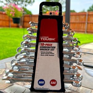 Brand New - Hyper Tough 18-Piece Combination Wrench Set - Tools